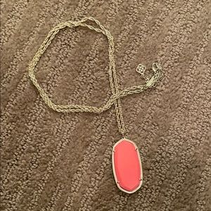 Coral stone Kendra necklace